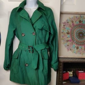 Banana Republic Green Trench coat